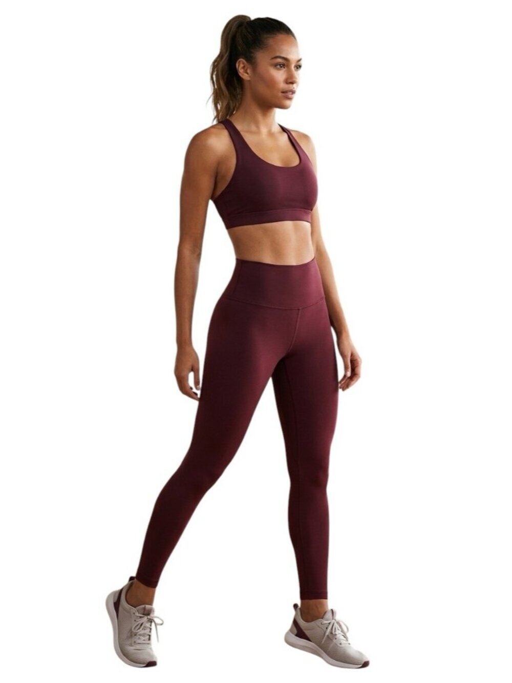 LuluLemon Wunder Under High Rise Tight Full-On Luxtreme 8 25” Chianti Red W5BPAS